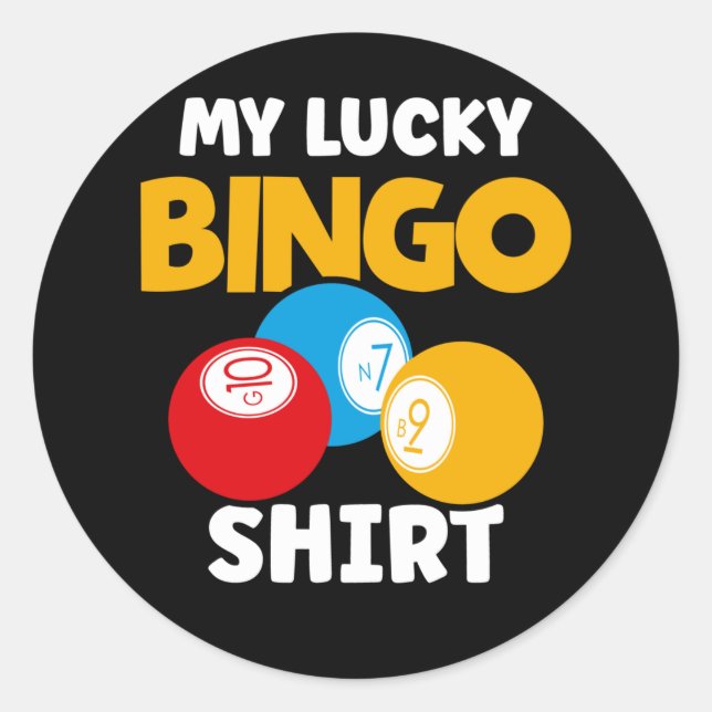 Adesivo Engraçado Bingo Gamer Lucky Bingo (Frente)