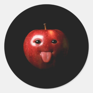 Adesivo Engraçado Bobo Ai Gen Z Meme Brainrot Humor Língua