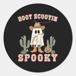 Adesivo Engraçado Boot Scootin Spookin Cowboy Ghost Men To