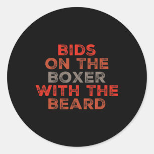 Adesivo Engraçado Boxing Enuncia Bids No Boxer Com
