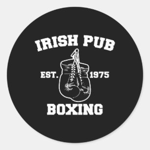 Adesivo Engraçado Boxing Irish Pub Sport Feliz Saint Patri