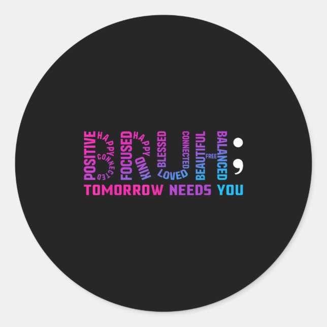 Adesivo Engraçado Bruh Amanhã Precisa De Sua Saúde Mental  (Frente)