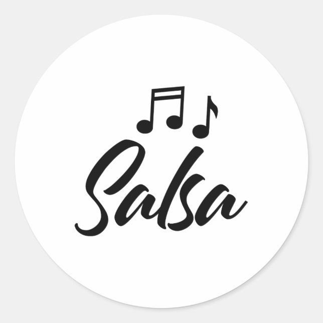 Adesivo Engraçado Camisetas Salsa Salsa (Frente)