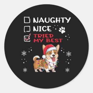 Adesivo Engraçado Cardigan Welsh Corgi Cachorro Naughn