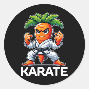 Adesivo Engraçado Carrot Artes Marciais Combatendo Belt Ka