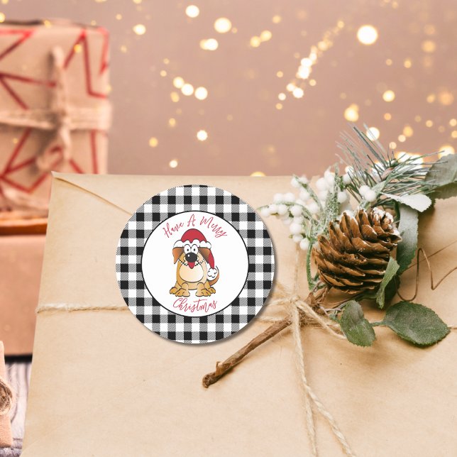 Adesivo Engraçado Cartoon Noel Hat Holiday (Criador carregado)