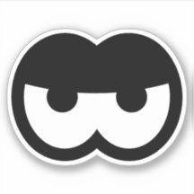 Engraçado Cartoon Zangado Vinil