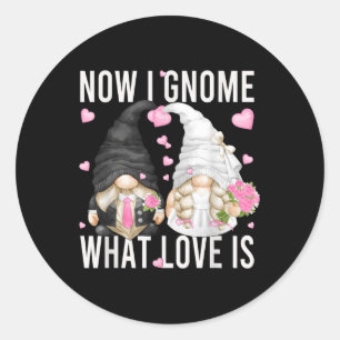Adesivo Engraçado Casamento Gnomo Casal Pun Amor Dizendo P