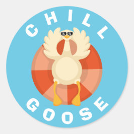 Adesivo Engraçado Chill Goose Summer Vacing Trip Bobo Prai