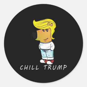 Adesivo Engraçado Chill Trump Homens Mulheres Adolescentes