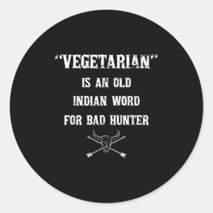 Adesivo Engraçado Churrasco Barbecue Vegetariano Palavra I