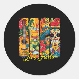 Adesivo Engraçado Cinco De Mayo Deixa Fiesta Sombrero Hat