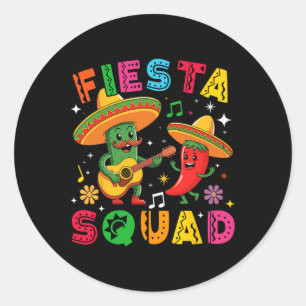 Adesivo Engraçado Cinco De Mayo Fiesta Squad Correspondênc
