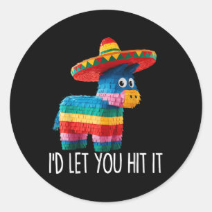 Adesivo Engraçado Cinco De Mayo Funny Pinata Sombrero Hat