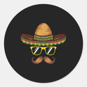 Adesivo Engraçado Cinco De Mayo Funny Sombrero Hat Com Sun