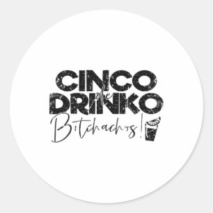 Adesivo Engraçado Cinco De Mayo Mexicano Cinco De Drinko A
