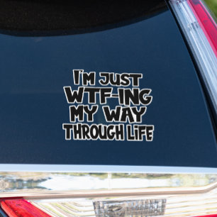 Adesivo Engraçado Citação A Vida Diz Mãe Pai Parentalidade