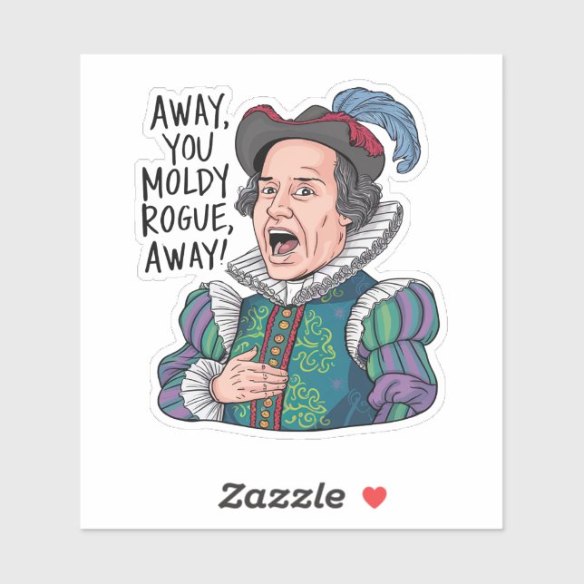 Adesivo Engraçado Citação de Humor Insulto (Folha)