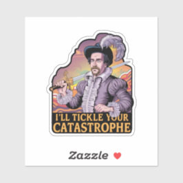 Adesivo Engraçado Colorir Uma Ilustração Humorística