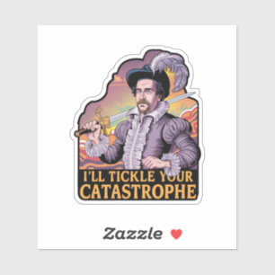 Adesivo Engraçado Colorir Uma Ilustração Humorística