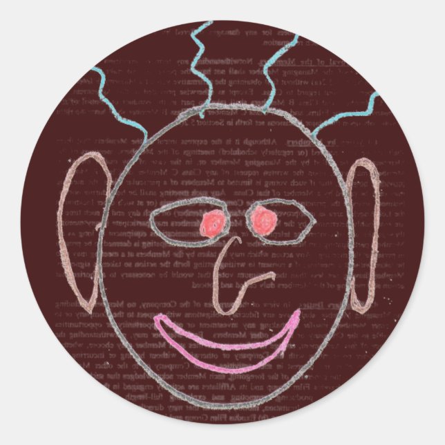 Adesivo Engraçado com Facas (Frente)