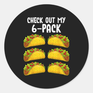 Adesivo Engraçado Confira Meu Taco de 6 Pacotes Ginásio Fi