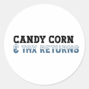 Adesivo Engraçado Contador Halloween - Candy Corn