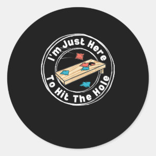 Adesivo Engraçado Cornhole Estou Aqui Para Atingir O Burac