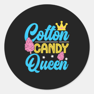Adesivo Engraçado Cotton Candy Queen Quote Mulheres Flavor