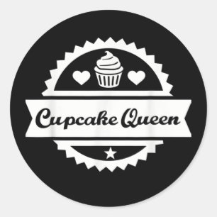 Adesivo Engraçado cupcake Rainha Arte Palavra