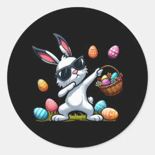 Adesivo Engraçado Dabbing Bunny Rabbit Dia Felz pascoa Bon