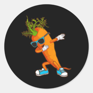 Adesivo Engraçado Dabbing Carrot Gift Cujos Amantes Vegeta