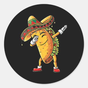 Adesivo Engraçado Dabbing Taco Cinco De Mayo Kid Boy Men