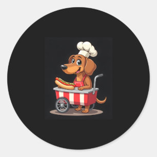 Adesivo Engraçado Dachshund Cachorro Cachorro Sanduíche We