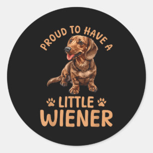 Adesivo Engraçado Dachshund Doxie Wiener Animal Orgulhoso