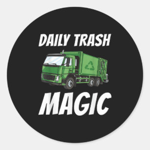 Adesivo Engraçado Daily Trash Magic Cote Figurino Lixo Tru