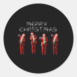 Adesivo Engraçado Dança Papai Noel Natal Pajam