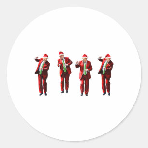 Adesivo Engraçado Dança Papai Noel Natal Pajam
