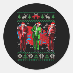 Adesivo Engraçado Dança Papai Noel Natal Pajam