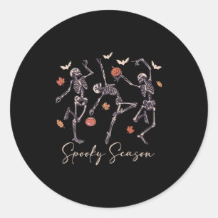 Adesivo Engraçado Dançarino Esqueleto Halloween Pumpkin So