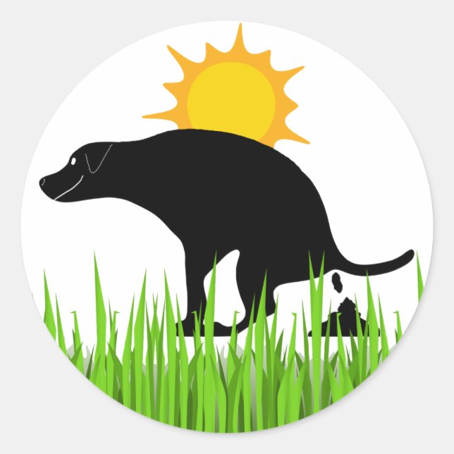 Adesivo Engraçado de Cachorro (Frente)