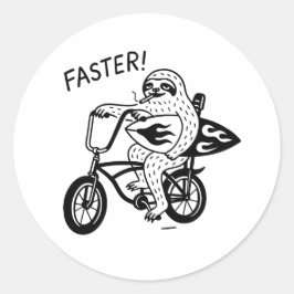 Adesivo engraçado de Lowrider de preguiça surfista