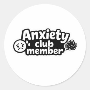 Adesivo engraçado de saúde mental para membros do 