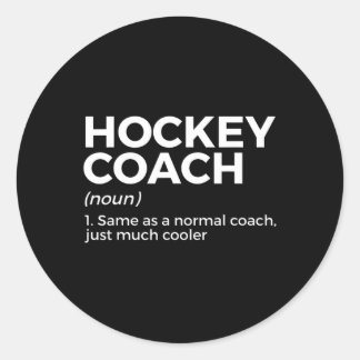 Adesivo Engraçado Definição de Treinador de Hockey