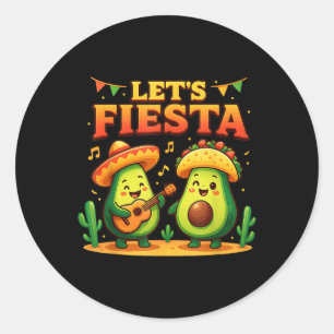 Adesivo Engraçado Deixa Fiesta Avocado & Tacos Cinco D