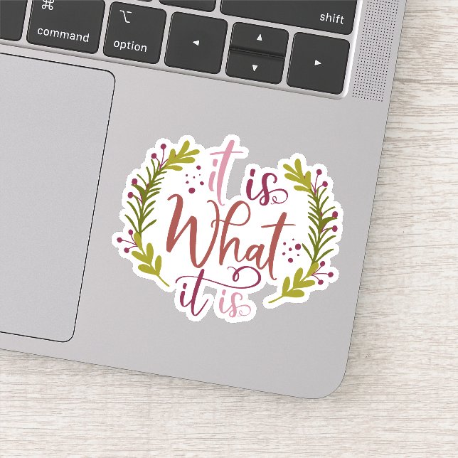 Adesivo Engraçado Design De Dizer Que É O Que É (Detalhe)