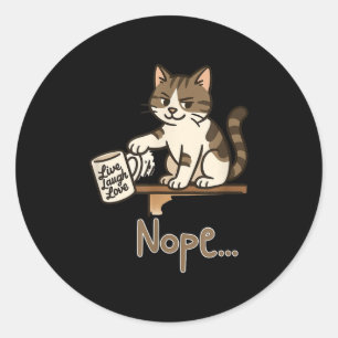 Adesivo Engraçado Design de Gato Nope - Gatos-Pregos - Ant