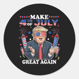 Adesivo Engraçado Dia da Independência Do Trump Torne 4 De