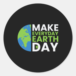 Adesivo Engraçado Dia da Terra Citação Terra Feliz Dia da