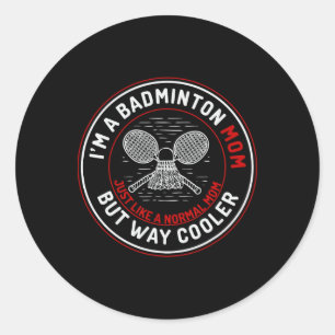 Adesivo Engraçado Dminton Mãe Camisa Mulheres Dminton Play